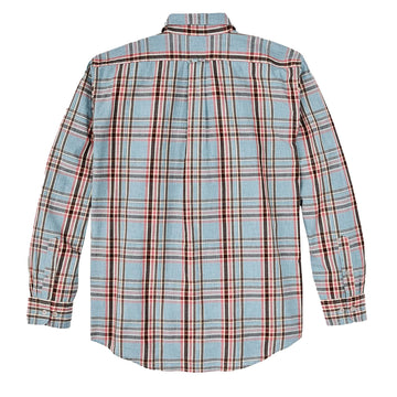 Filson Washed Feather Cloth Shirt Light Blue / Red / Natural Plaid - Parasol Store