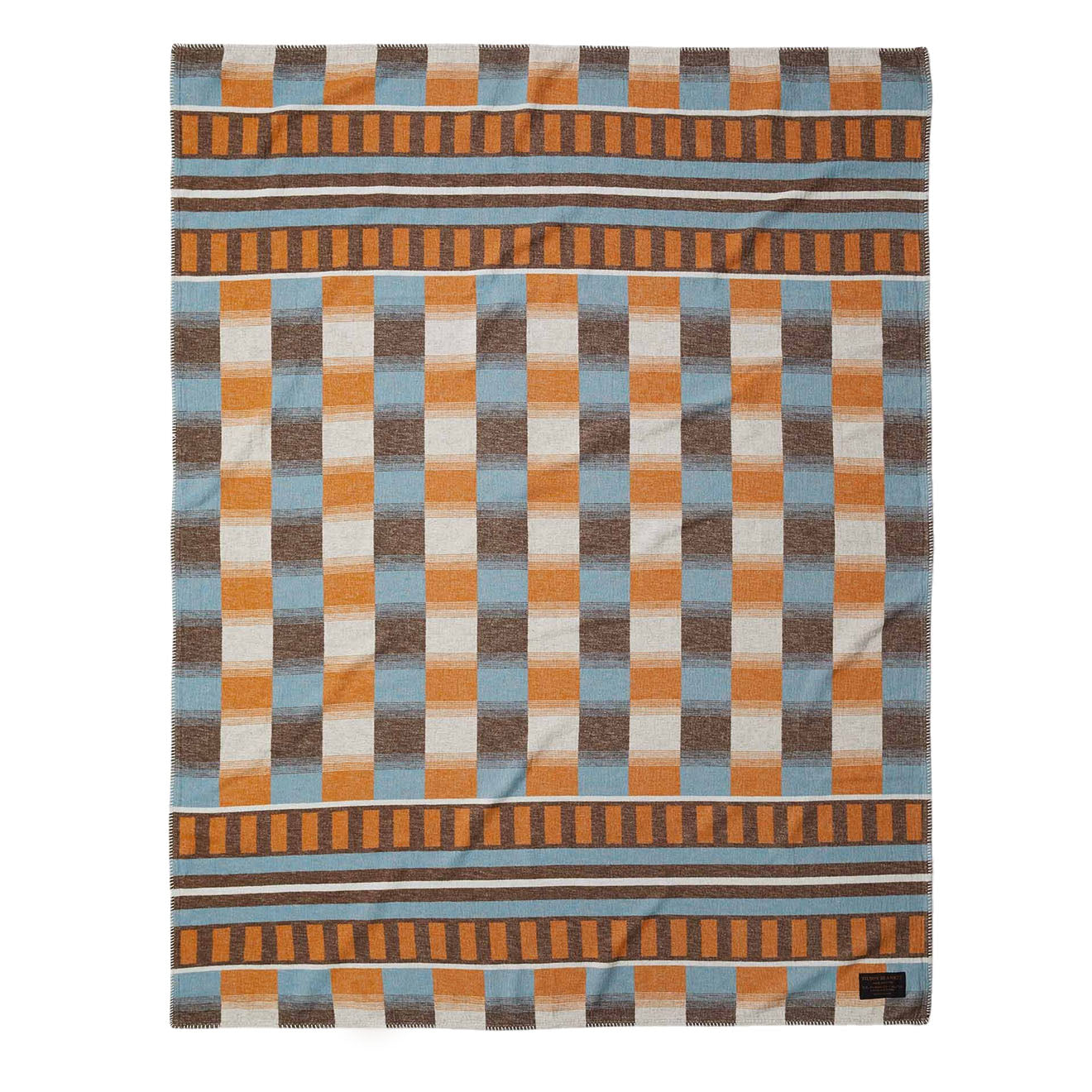 Filson Western Tracks Blanket Blue Gold Multi - Parasol Store