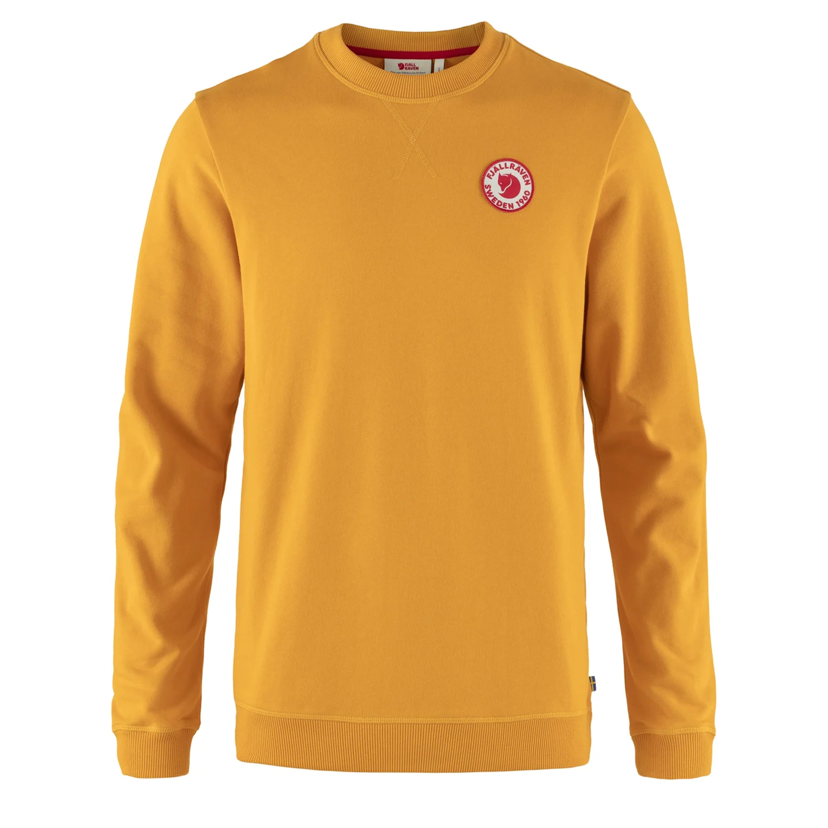 Fjallraven 1960 Logo Badge Sweater Mustard Yellow
