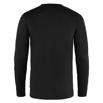 Fjallraven Abisko Wool L/S Tee Black - Parasol Store