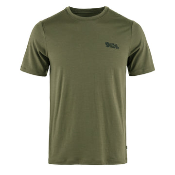 Fjallraven Abisko Wool Logo SS Laurel Green - Parasol Store