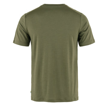 Fjallraven Abisko Wool Logo SS Laurel Green - Parasol Store