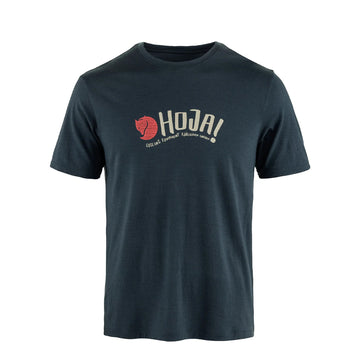 Fjallraven Hoja Wool T-shirt Dark Navy - Parasol Store