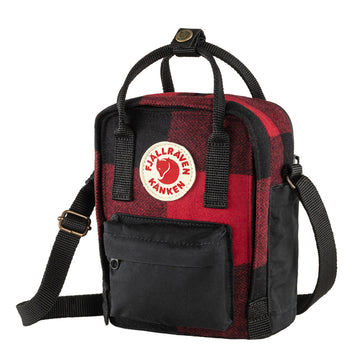 Fjallraven Kanken Re-Wool Sling Red-Black - Parasol Store