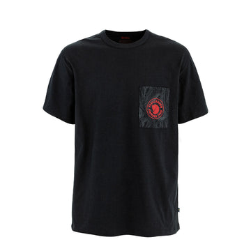 Fjallraven Logo Pocket T-Shirt Black - Parasol Store