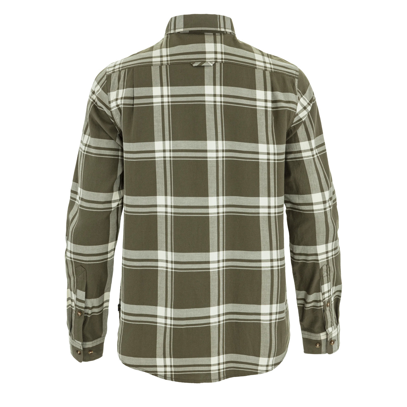 Fjallraven Ovik Lite Flannel Shirt Laurel Green / Chalk White
