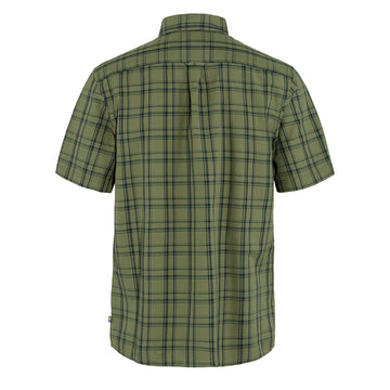 Fjallraven Ovik Lite Shirt SS Green-Dark Navy - Parasol Store