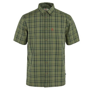 Fjallraven Ovik Lite Shirt SS Green-Dark Navy - Parasol Store