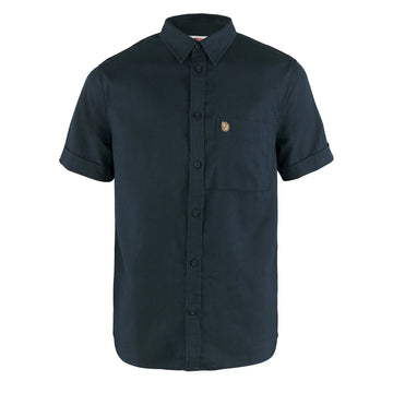 Fjallraven Ovik Travel Shirt SS Dark Navy - Parasol Store