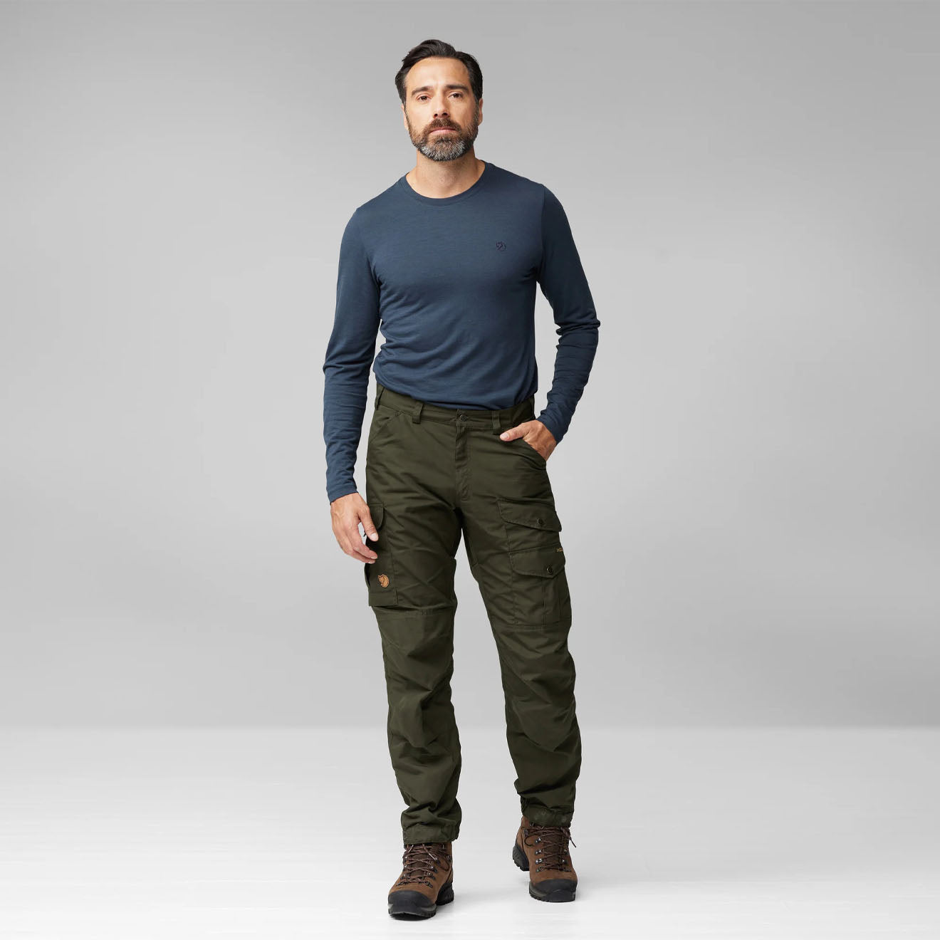 Fjallraven Vidda Pro Trousers Regular Dark Olive-Black - Parasol Store