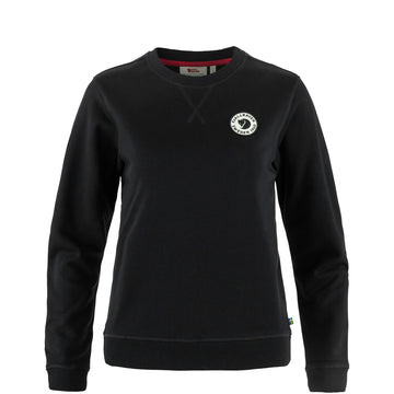 Fjallraven Womens 1960 Logo Badge Sweater Black - Parasol Store