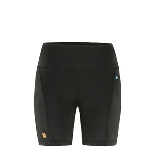 Fjallraven Womens Abisko 6 Inch Shorts Tights Black - Parasol Store