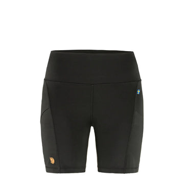 Fjallraven Womens Abisko 6 Inch Shorts Tights Black - Parasol Store