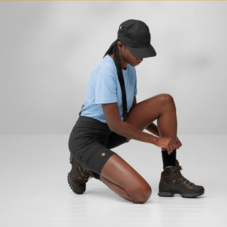 Fjallraven Womens Abisko 6 Inch Shorts Tights Black - Parasol Store