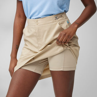 Fjallraven Womens Abisko Hike Skort Fossil - Parasol Store
