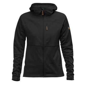 Fjallraven Womens Abisko Trail Fleece Black - Parasol Store