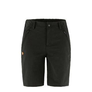 Fjallraven Womens Abisko Trail Stretch Shorts Black - Parasol Store