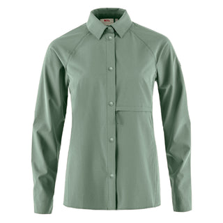 Fjallraven Womens Abisko Trekking Shirt Patina Green - Parasol Store