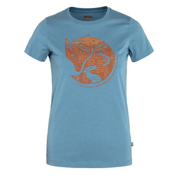 Fjallraven Womens Arctic Fox T-shirt Dawn Blue - Parasol Store