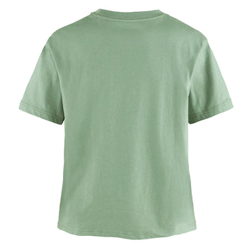 Fjallraven Womens Fjallblomster Logo T-shirt Misty Green - Parasol Store