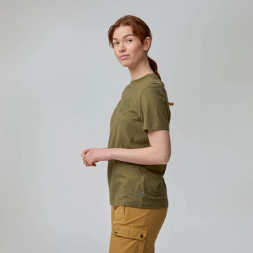 Fjallraven Womens Hemp Blend Out Here T-shirt Chalk White
