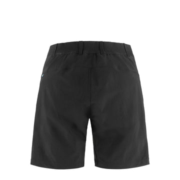 Fjallraven Womens Hoja Hybrid Shorts Black - Parasol Store