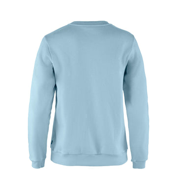 Fjallraven Womens Logo Sweater Breeze Blue / Patina Green - Parasol Store