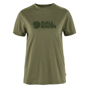 Fjallraven Womens Logo T-Shirt Green - Parasol Store