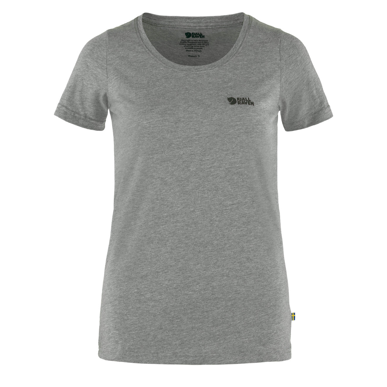 Fjallraven Womens Logo T-Shirt Grey Melange Fjallraven