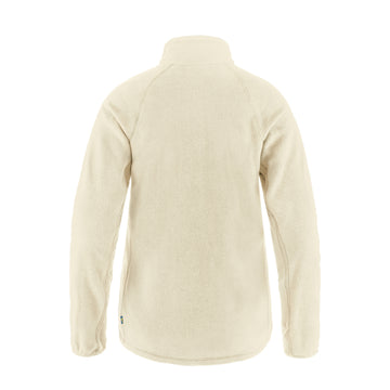 Fjallraven Womens Ovik Lite Fleece Half Zip Chalk White - Parasol Store