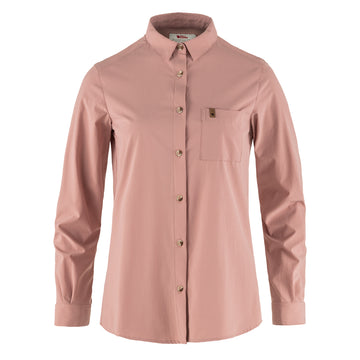Fjallraven Womens Ovik Lite Shirt LS Dusty Rose - Parasol Store