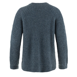 Fjallraven Womens Ovik Rib Sweater Navy - Parasol Store