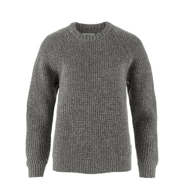 Fjallraven Womens Ovik Waffle Knit Grey - Parasol Store