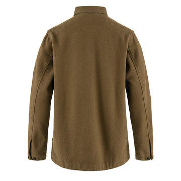 Fjallraven Womens Singi Flannel Overshirt Wood Brown - Parasol Store