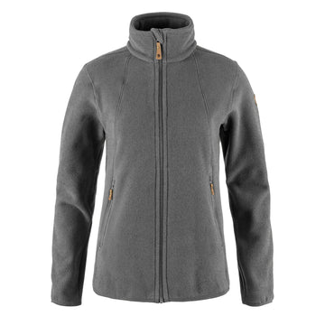 Fjallraven Womens Stina Fleece Dark Grey - Parasol Store