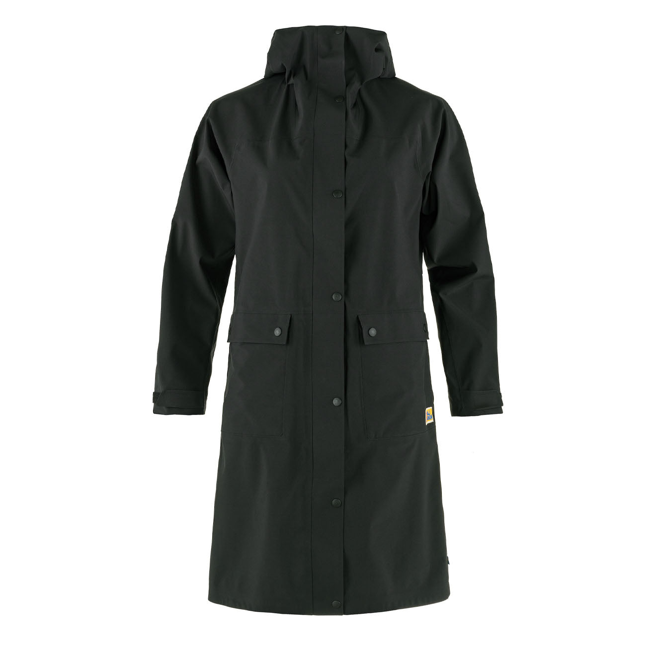 Fjallraven Womens Vardag Rain Parka Black - Parasol Store