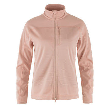 Fjallraven Womens Abisko Lite Fleece Jacket Chalk Rose - Parasol Store