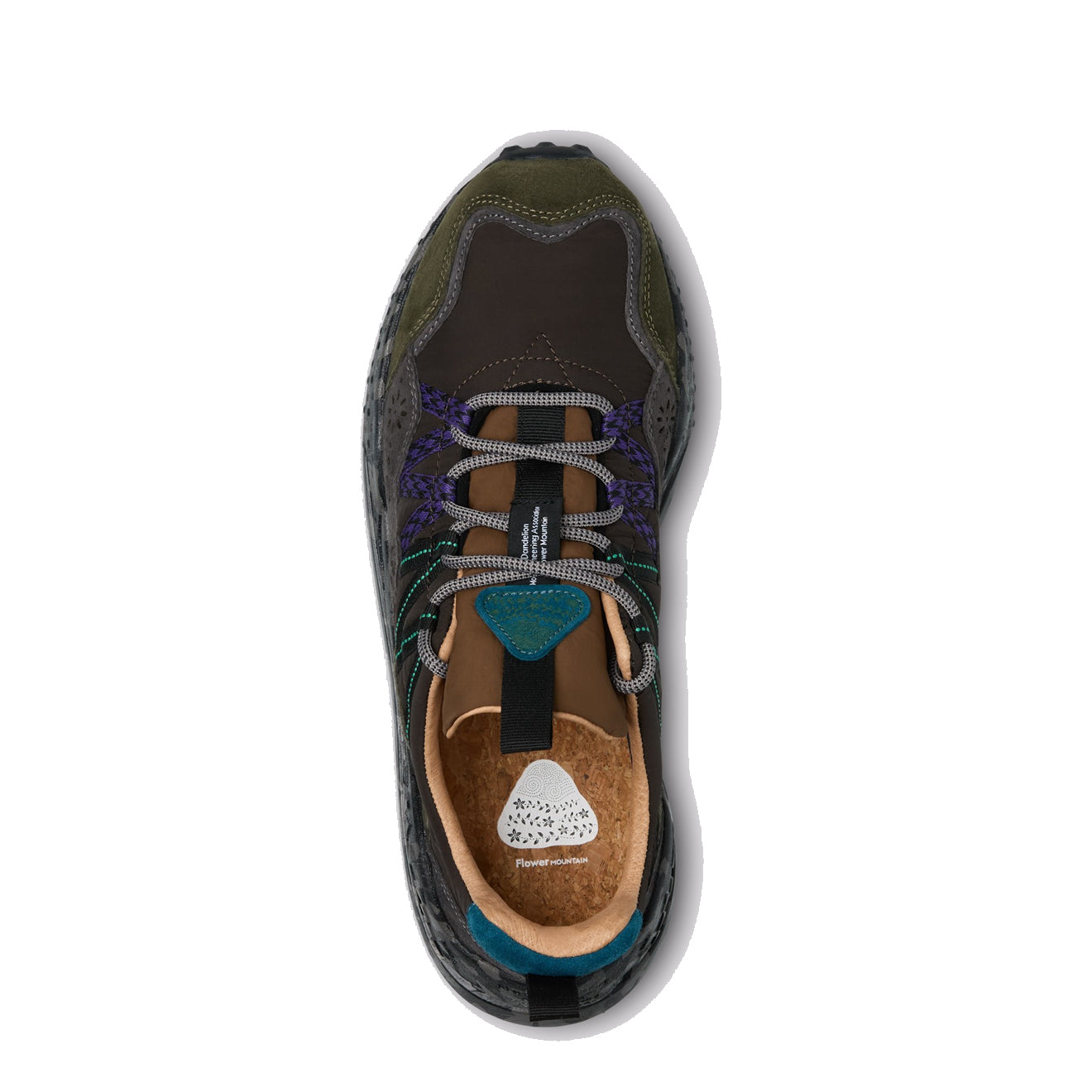 Flower Mountain Washi Trainer Anthracite / Dark Grey - Parasol Store