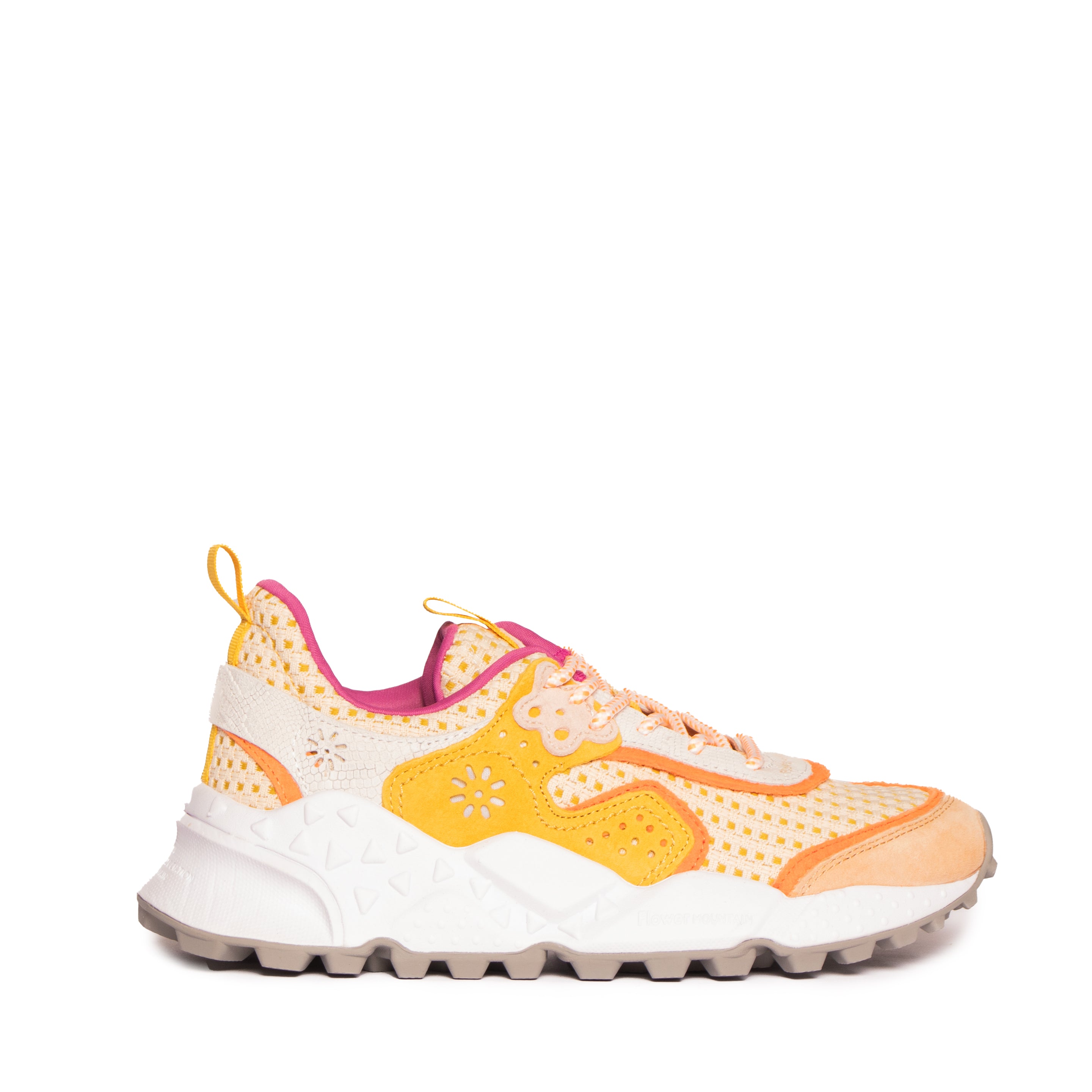 Flower Mountain Womens Koetsu Suede Checkered Beige / Ocra - Parasol Store