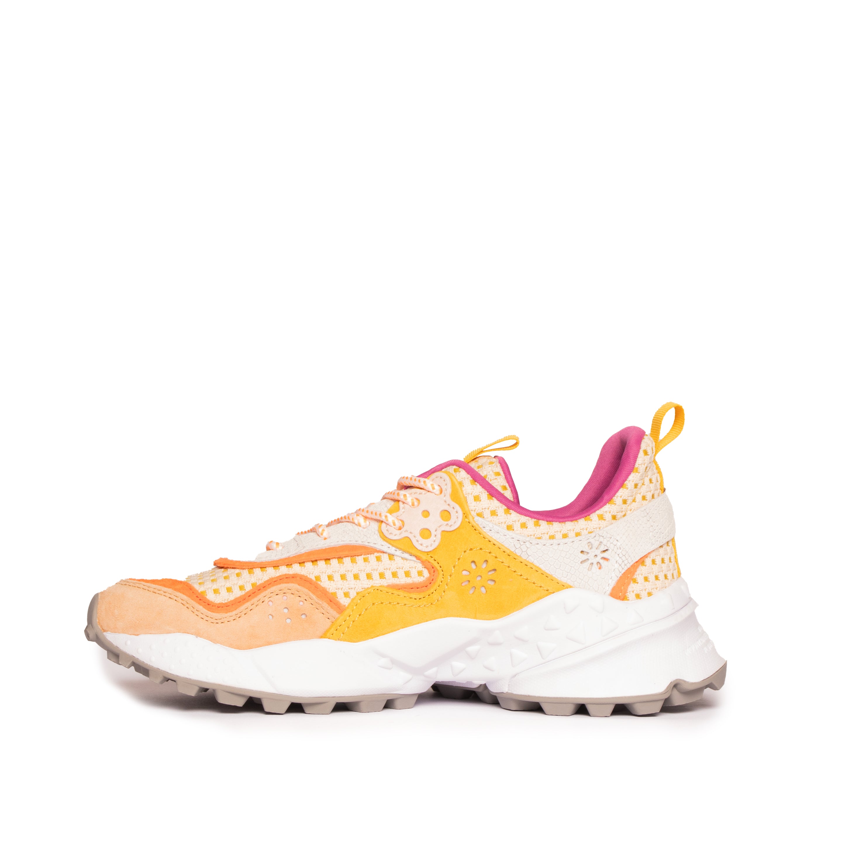 Flower Mountain Womens Koetsu Suede Checkered Beige / Ocra - Parasol Store