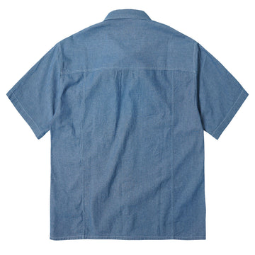 Frizmworks Chambray Big Pocket Half Shirt Blue Blue - Parasol Store