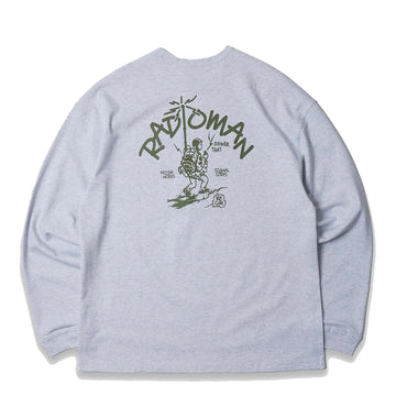 Frizmworks Radio Man Long Sleeve Tee White Melange - Parasol Store