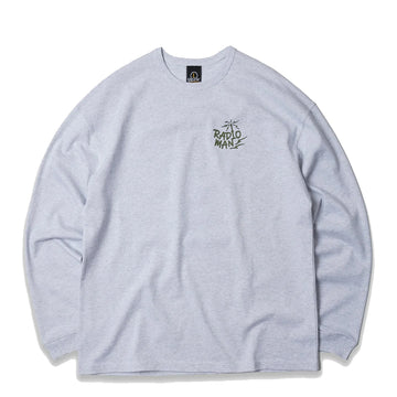 Frizmworks Radio Man Long Sleeve Tee White Melange - Parasol Store