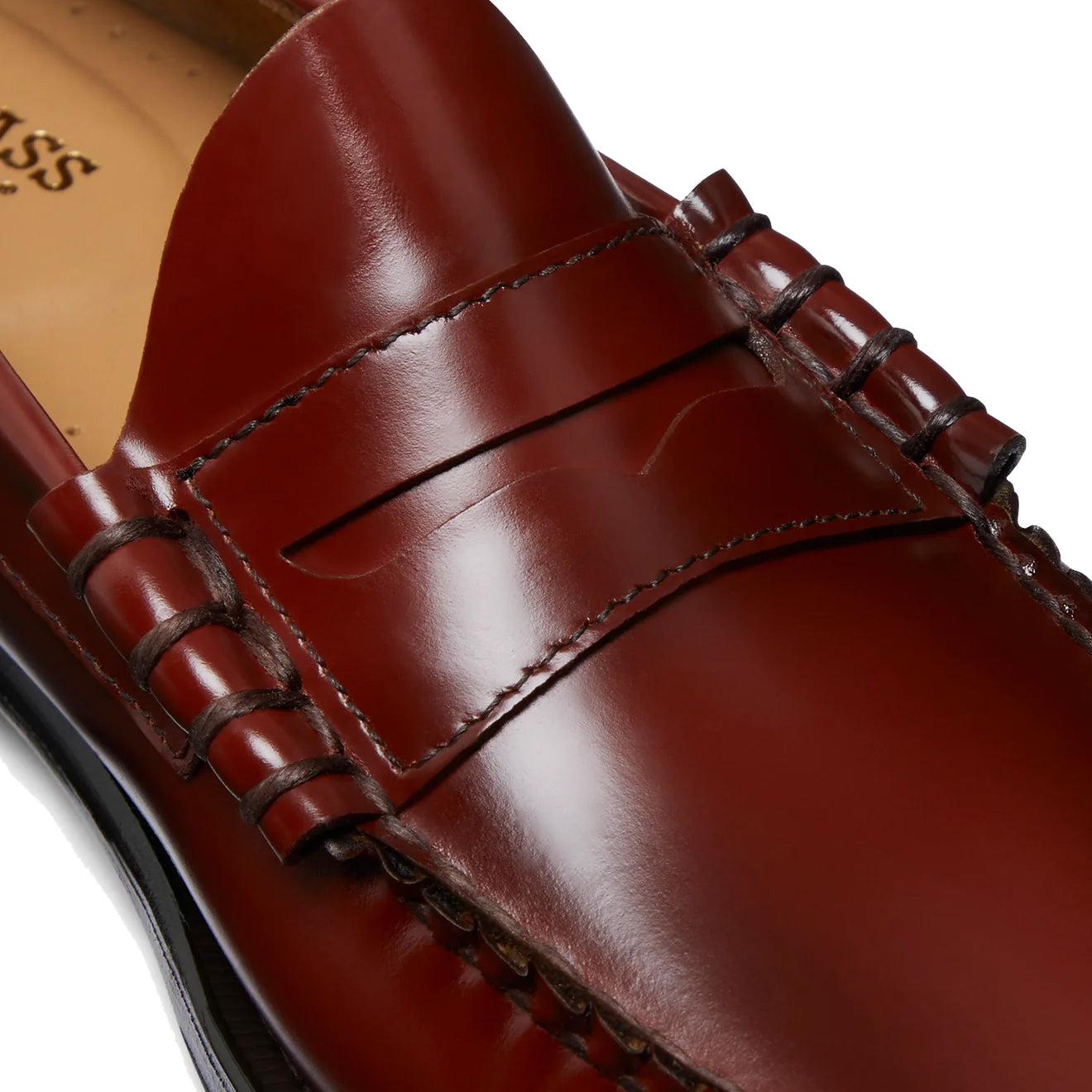 G.H.Bass Weejuns Larson Penny Loafers Smoke Paprika Leather - Parasol Store
