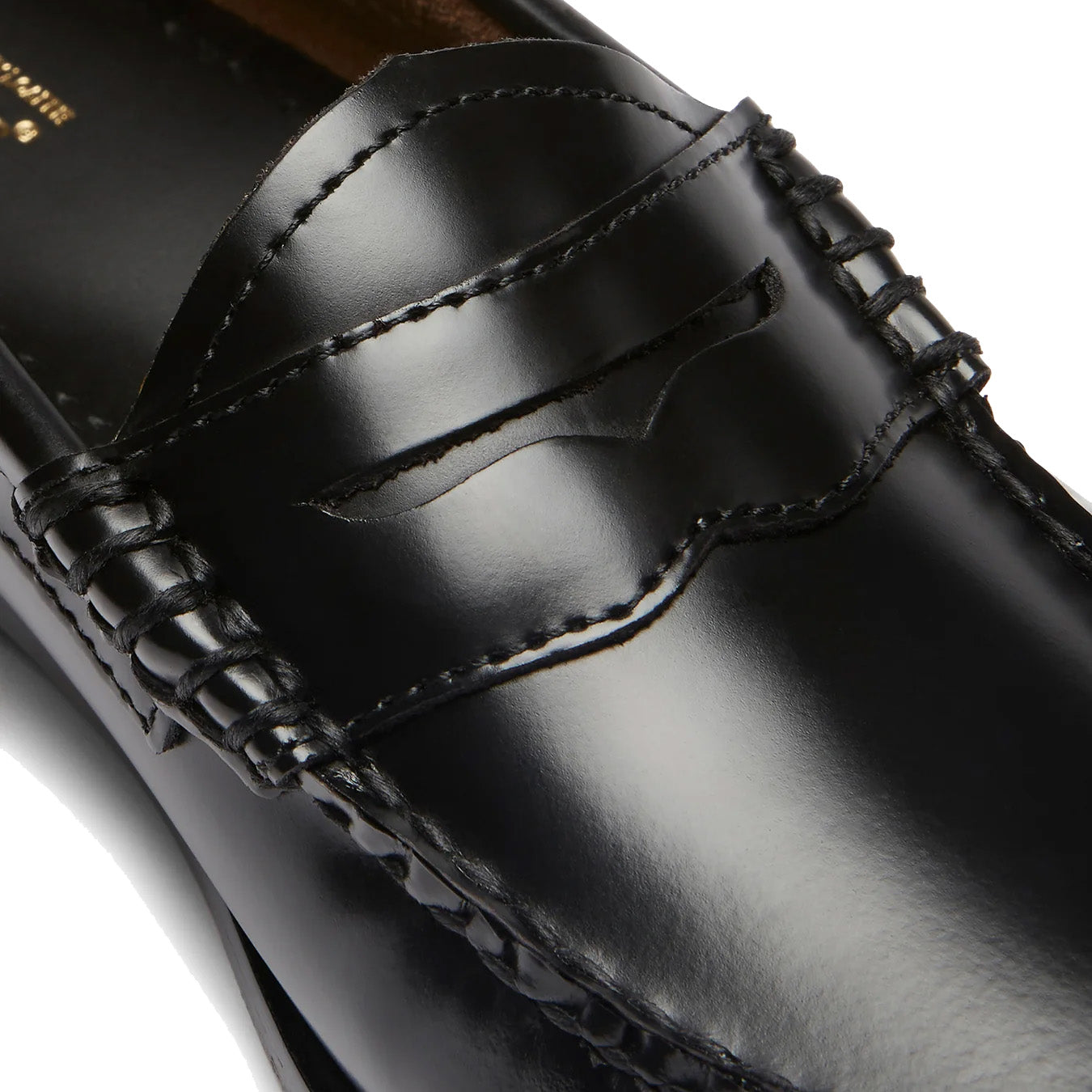 G.H.Bass Womens Bass Weejun Penny Loafer Black Leather - Parasol Store