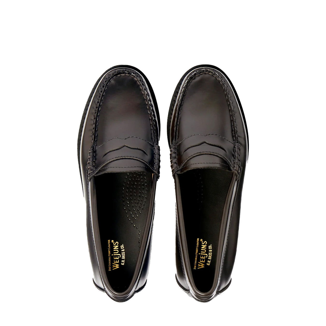 G.H.Bass Womens Bass Weejun Penny Loafer Chocolate Leather - Parasol Store