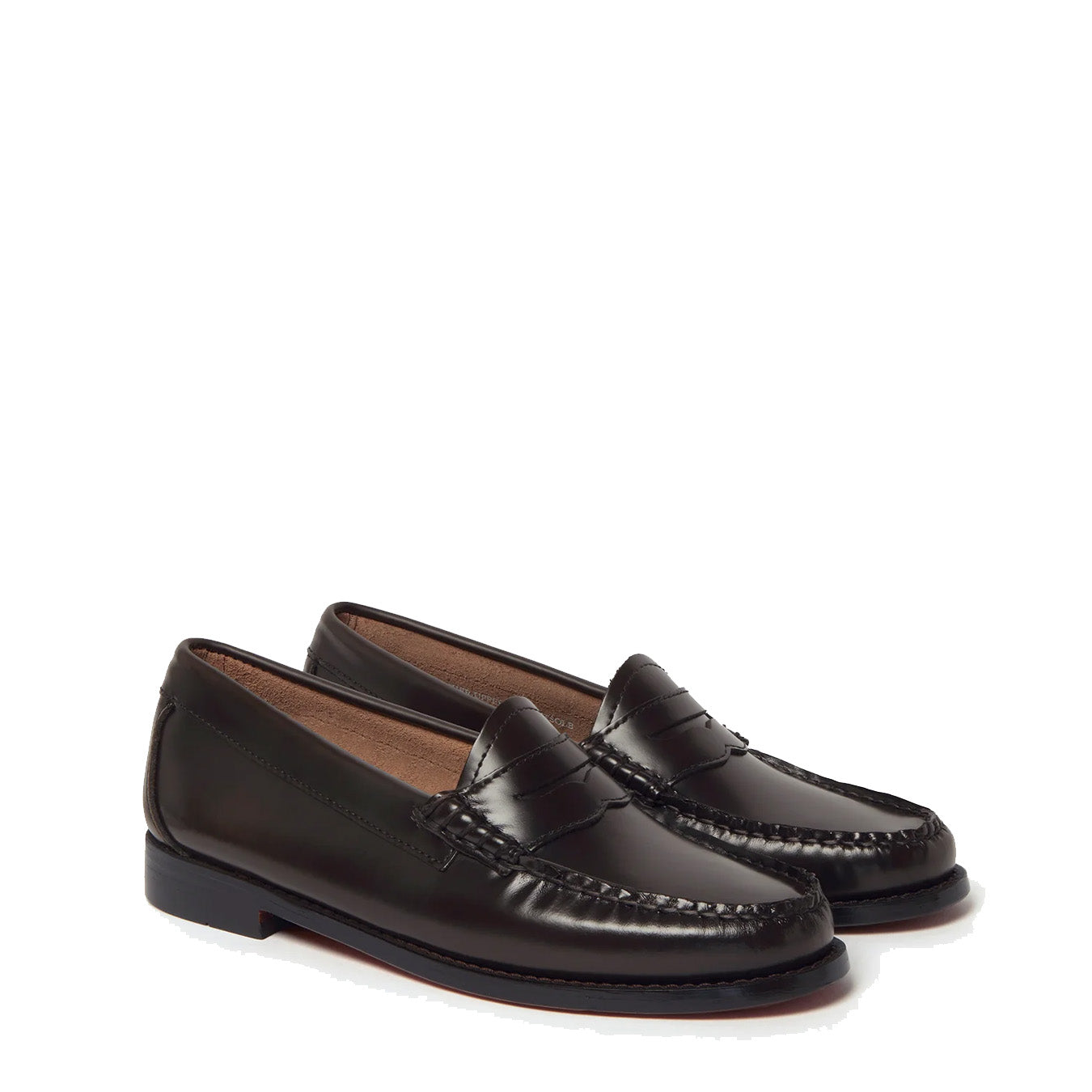 G.H.Bass Womens Bass Weejun Penny Loafer Chocolate Leather - Parasol Store