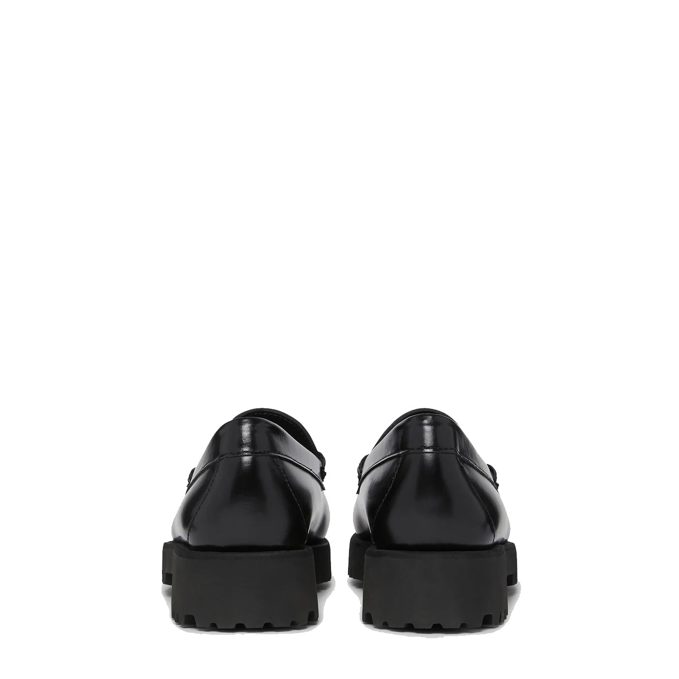 G.H.Bass Womens Weejuns 90s Penny Loafers Black Leather - Parasol Store