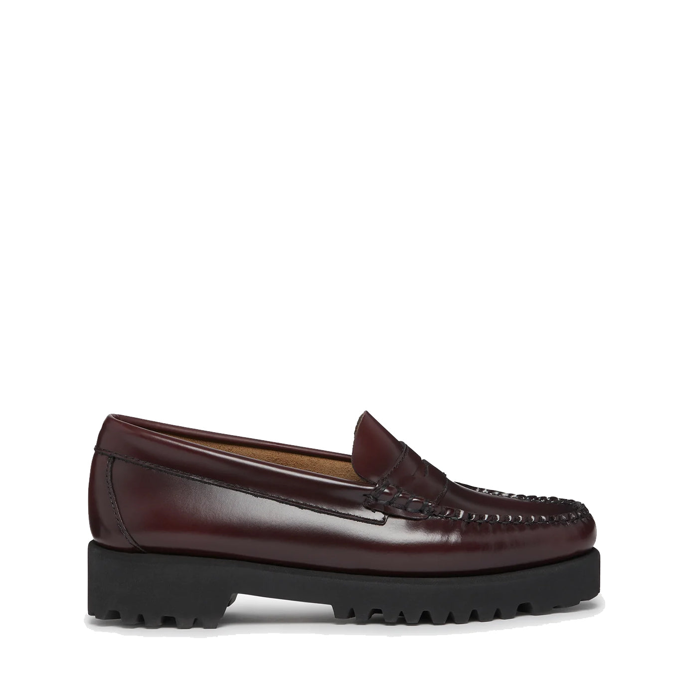 G.H.Bass Womens Weejuns 90s Penny Loafers Wine Leather - Parasol Store