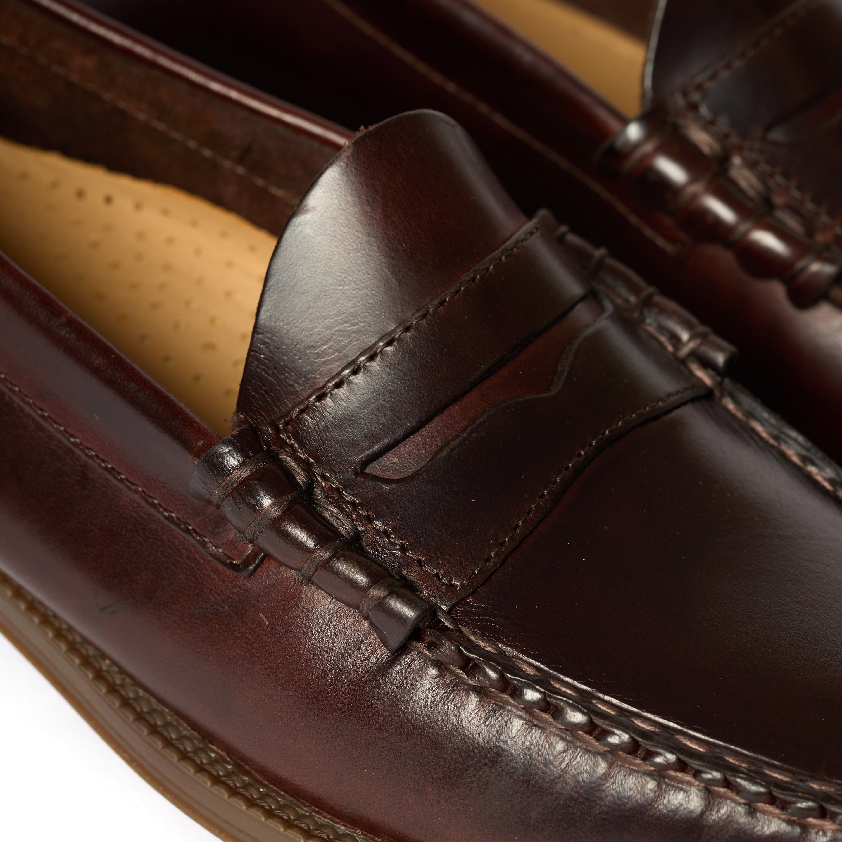 G.H Bass Easy Weejun Larson Pull Up Chocolate Leather - Parasol Store